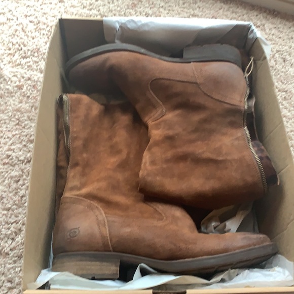 “Born”  knee high brown suede boots - Picture 9 of 11